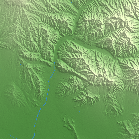 Zhangjiakou terrain preview