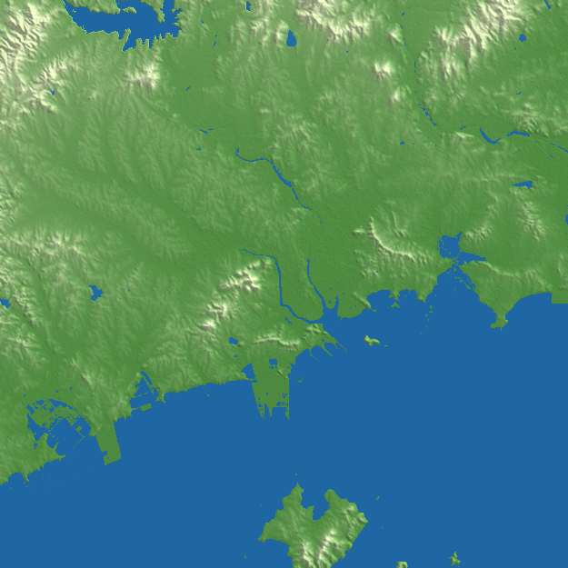 Zhuanghe terrain preview