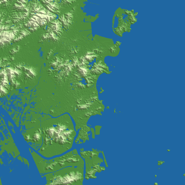 Zhuhai terrain preview